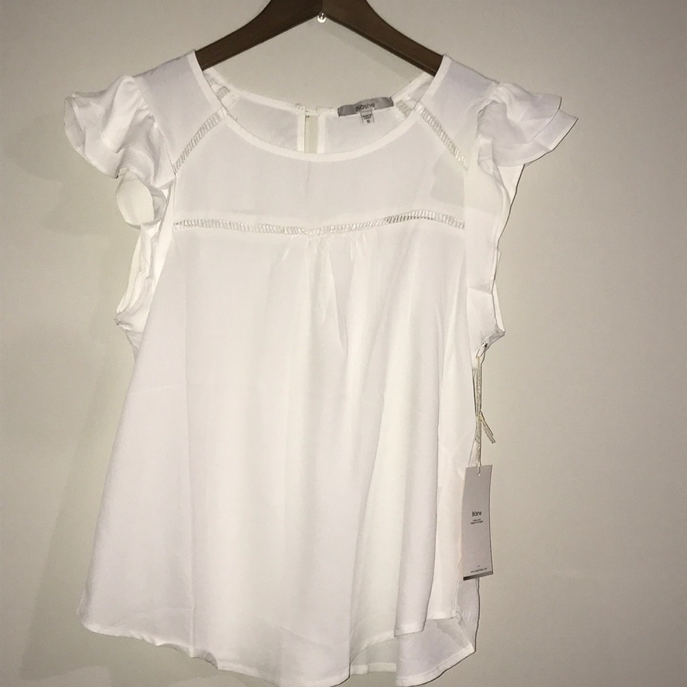 iris basic white blouse/ top / shirt